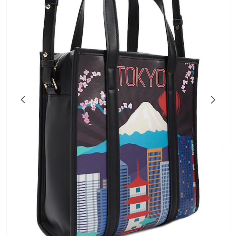 Tokyo graphic tote bag